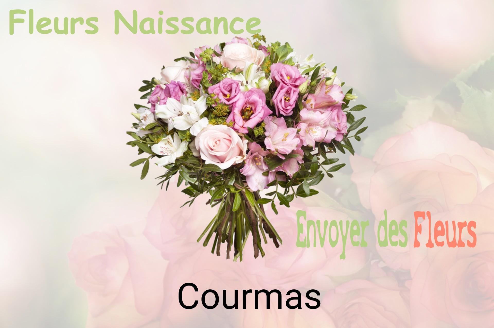 Bouquet de fleurs de naissance livré à Courmas